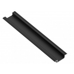 Juodas aliuminio profilis LED juostoms (įfrezuojamas)