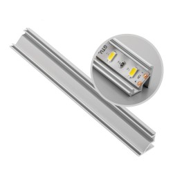 Aliuminio profilis LED juostoms kampinis (anoduotas, pridedamas)