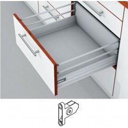Blum Tandembox stalčius su šv. pritraukimo funkcija, H-204mm su 2 kartelėmis, su prisukamu fasado laikikliu