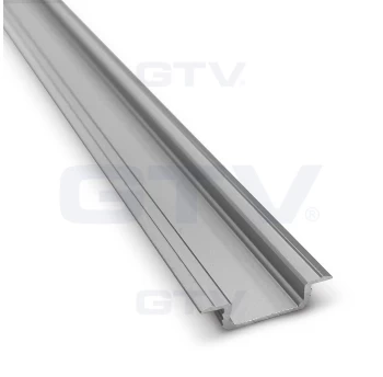 Aliuminio profilis LED juostoms (anoduotas, įfrezuojamas) 2m