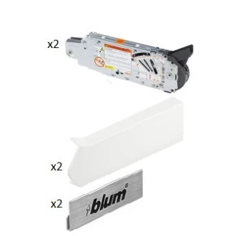 BLUM Aventos HF pakėlimo mechanizmas su švelnaus uždarymo funkcija pilkas 2 lygis, 5350-10150