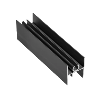 Viršutinis horizontalus juodas rėmas LG18 18/4 mm (3 m)